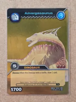 DINOSAUR KING 2008 - AMARGASAURUS - DKCG 016/160 - RARE DINOSAUR CARD - MINT - Image 1