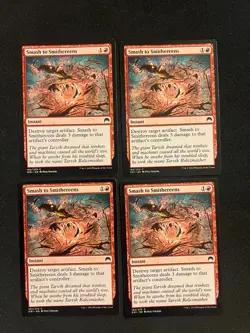 x4 Smash to Smithereens [Origins Magic] Magic MTG Cards LP - Image 1