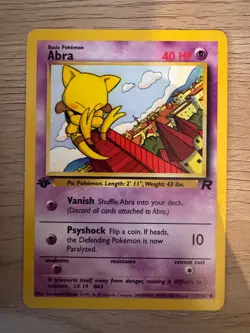 ABRA TEAM ROCKET SET 1ST EDITION POKEMON CARD 49/82 NM - Image 1