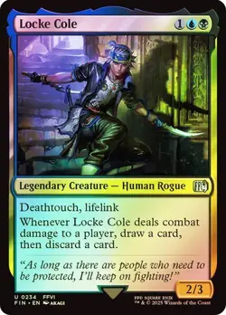 NM Foil Locke Cole, MTG, Final Fantasy, Magic the Gathering, 234 - Image 1