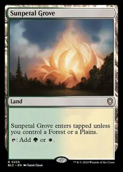 MTG ~ Sunpetal Grove ~ Bloomburrow Commander ~ Near Mint - Image 1