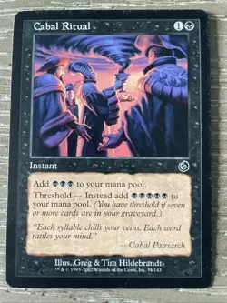 Cabal Ritual Torment MTG -NM- Magic: The Gathering Free Ship - Image 1