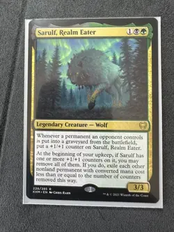 MTG Sarulf, Realm Eater 228/285 Khm Kaldheim Rare Near Mint Great Commander! - Image 2