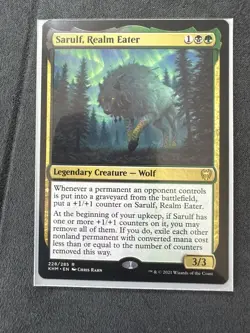 MTG Sarulf, Realm Eater 228/285 Khm Kaldheim Rare Near Mint Great Commander! - Image 3