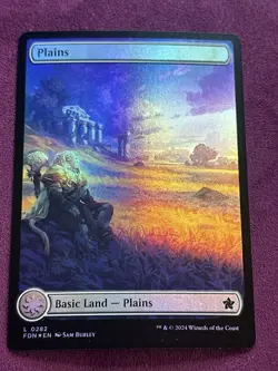 Plains (0282) - Near Mint Foil - [Foundations] - MTG Great For A Cat Deck! - Image 1