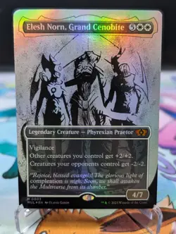 MTG Multiverse Legends- Elesh Norn Grand Cenobite Borderless Foil 0003 - Image 1