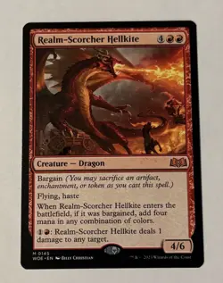 MTG Realm-Scorcher Hellkite - Wilds of Eldraine NM - Image 1