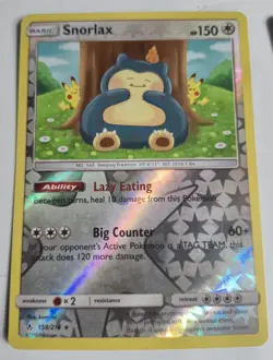 Pokemon Tcg Snorlax 158/214 Holo Reverse Holo Unplayed Buy List Rare 2 - Image 2