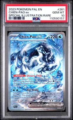 2023 POKEMON PAL EN-PALDEA EVOLVED SPECIAL ILLUSTRATION RARE CHIEN-PAO EX PSA 10 - Image 1