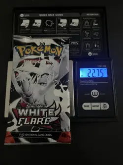 Very Heavy! 22.75g Pokemon TCG SV10.5 White Flare Booster Pack Sealed! - Image 1