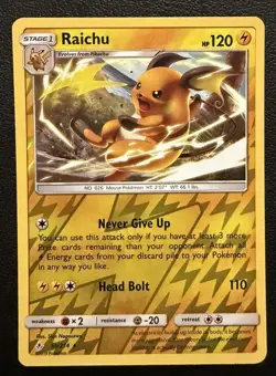 Raichu 55/214 Reverse Holo Unbroken Bonds Pokemon NM - Image 1