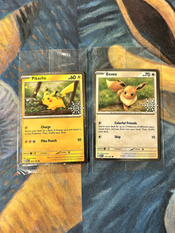 Pokemon TCG - Pikachu Eevee Holiday Calendar Promos for 151 Master Set Sealed - Image 1