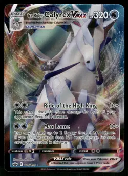 Ice Rider Calyrex VMAX 046/198 Ultra Rare Holo NM Pokemon SWSH06: Chilling Reign - Image 1