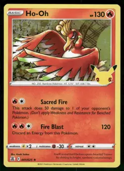 Ho-Oh 001/025 Holo Rare Holo NM Pokemon Celebrations - Image 1
