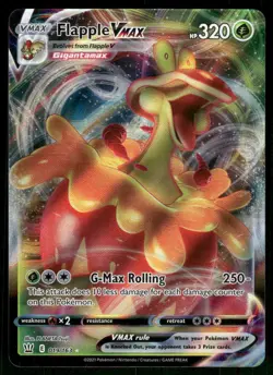 Flapple VMAX 019/163 Ultra Rare Holo NM Pokemon SWSH05: Battle Styles - Image 1