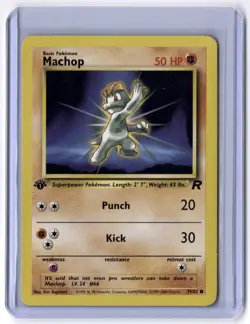 Machop 59/82 Common 1st Edition NM Pokemon Team Rocket - Image 1