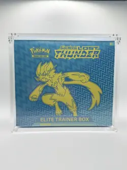 Pokemon Lost Thunder Elite Trainer Box ETB Sealed Sun & Moon W/Acrylic Case 💎 - Image 1