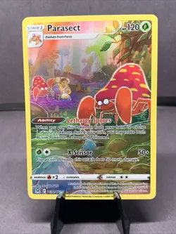 Pokemon TCG Parasect TG01/TG30 Swsh11: Lost Origin Trainer Gallery Full Art Holo - Image 1