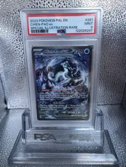 Pokemon TCG Chien-Pao ex 261/193 Paldea Evolved Special Illustration PSA 9 - Image 1