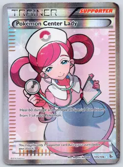 Pokemon Center Lady 105/106 (HP) - XY Flashfire Full Art Ultra Rare Pokemon TCG - Image 1