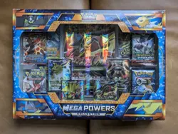 Pokemon TCG Mega Powers Collection Box SEALED - Mega LUCARIO - Image 1