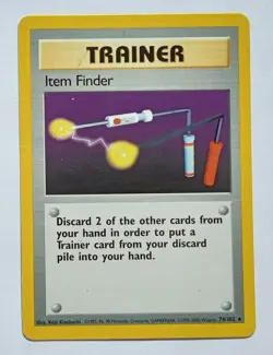 Pokemon - Item Finder - Base Set 1999-2000 4th Print 74/102 - Rare - HP - Image 1