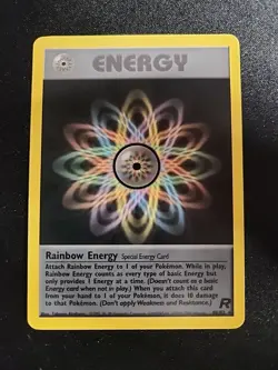 Pokemon TCG Rainbow Energy Rare Unlimited Team Rocket Set 80/82 - Image 1