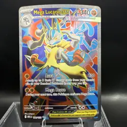 Pokemon Mega Lucario ex Me01: Mega Evolution 160/132 Ultra Rare Holo HP340 - Image 1