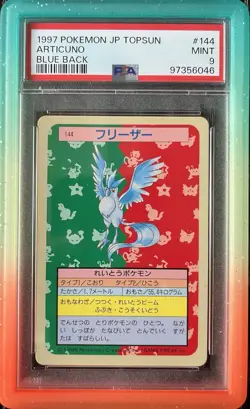 1997 Pokemon Japanese Tops in Blue Back #144 Articuno PSA 9 MINT - Image 1