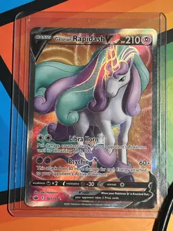 Galarian Rapidash V Full Art 167/198 Ultra Rare SWSH06 Chilling Reign NM Pokemon - Image 2