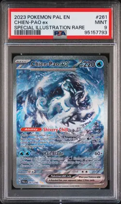 2023 POKEMON PAL EN-PALDEA EVOLVED SPECIAL ILLUSTRATION RARE CHIEN-PAO EX PSA 9 - Image 1
