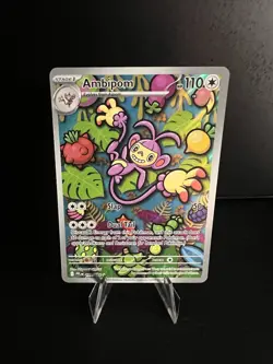 Pokemon Ambipom 107/094 Me02: Phantasmal Flames Holo Illustration Rare HP110 - Image 1