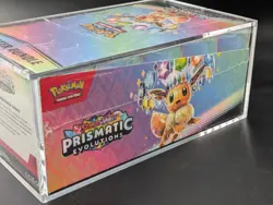 Pokemon TCG S&V Prismatic Evolutions Booster Bundle Display Case w/Acrylic Case - Image 4