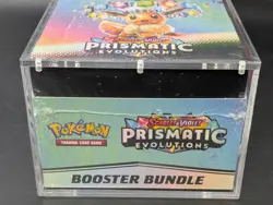 Pokemon TCG S&V Prismatic Evolutions Booster Bundle Display Case w/Acrylic Case - Image 5