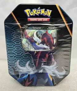 HISUIAN SAMUROTT V TIN Divergent Powers Pokemon TCG 2022 Factory Sealed - Image 1