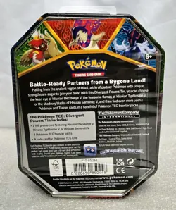 HISUIAN SAMUROTT V TIN Divergent Powers Pokemon TCG 2022 Factory Sealed - Image 2