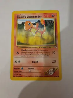 Blaine's Charmander 61/132 Pokemon TCG Gym Heroes Unlimited LP - Image 1