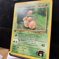 Pokemon TCG Erika's Exeggcute 1st Edition Gym Heroes NM Atsuko Nishida - Image 2