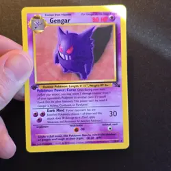 Pokemon - Gengar 20/62. First Edition Fossil. Non-holo. LP Great Shape - Image 4
