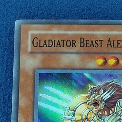 YU-GI-OH! Gladiator Beast Alexander GLAS-EN017 Super Rare 1st Edition LP - Image 2