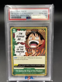 2022 I’m Gonna Be King of the Pirates!! 024 One Piece Pirates Party Vol.1 PSA 10 - Image 1