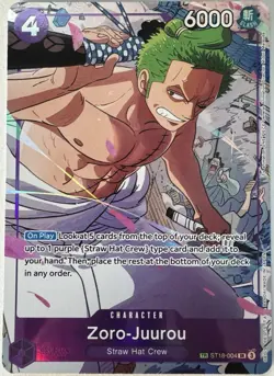 One Piece TCG Zoro-Juurou (Alternate Art) ST18-004 TR Emperors in the New World - Image 2