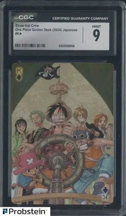 2024 One Piece Golden Deck Japanese #K Straw Hat Crew CGC 9 MINT - Image 1