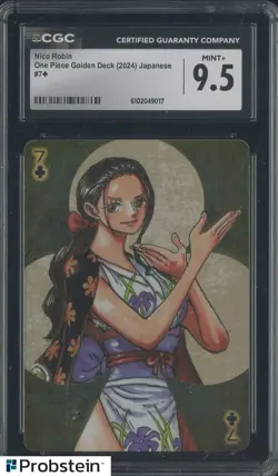 2024 One Piece Golden Deck Japanese #7 Nico Robin CGC 9.5 MINT+ - Image 1