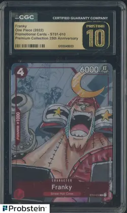 2022 One Piece Promo Premium Collection 25th Annv. Franky CGC 10 PRISTINE - Image 1
