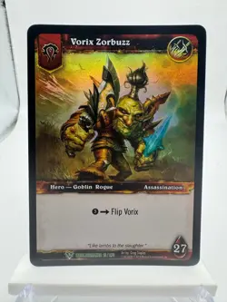 World of Warcraft TCG Worldbreaker Foil Hero Vorix Zorbuzz - Image 1