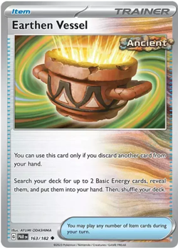 Earthen Vessel 163/182 - Paradox Rift Uncommon - MINT/NM Pokemon Card - English - Image 1