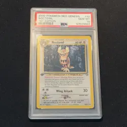 2000 Pokemon 1st Edition Neo Genesis NOCTOWL 42/111 PSA 10 GEM MINT Low Pop Card - Image 4