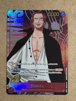 One Piece Card Game OPCG Shanks OP01-120 Sec Alt Art English - Image 1