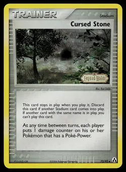Pokemon Card - Cursed Stone Legend Maker 72/92 Reverse Holo Stamped - Image 1